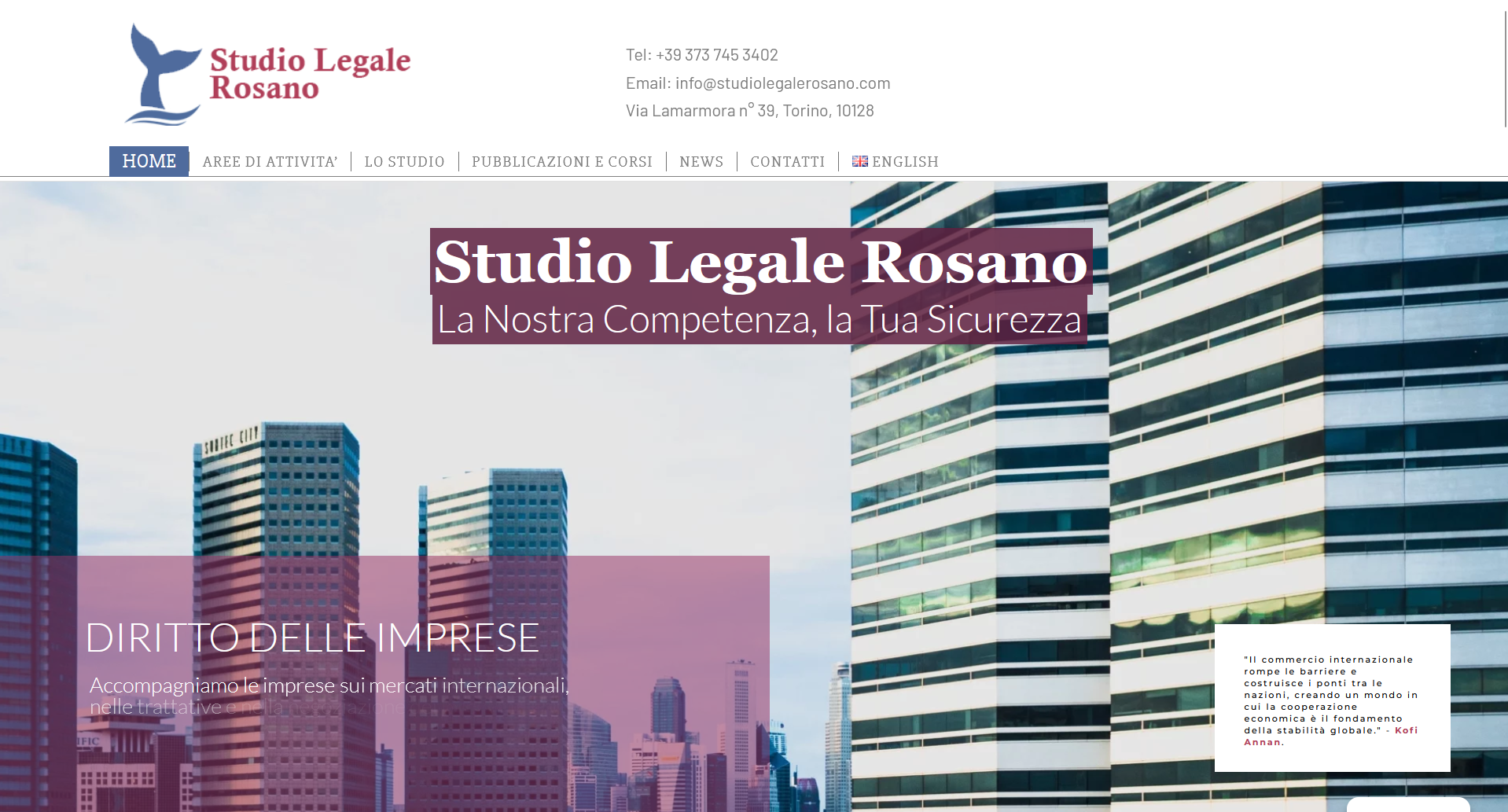 Studio Legale Rosano — sito web